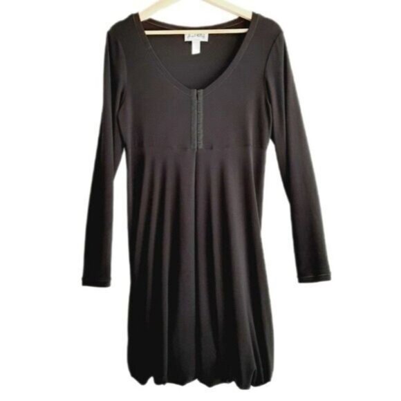 JOSEPH RIBKOFF Light Fabric Cardigan Black Twist Hem Sz 8 - Picture 1 of 9